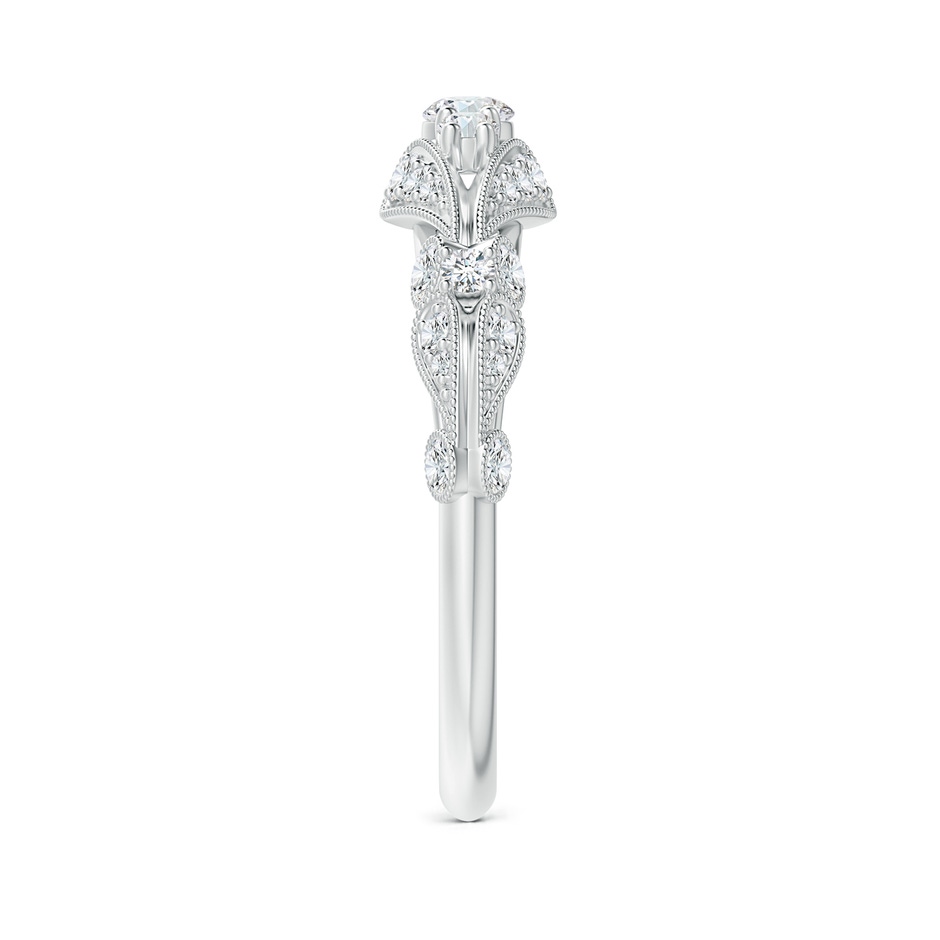 2.9mm GVS2 Vintage Style Diamond Anniversary Ring with Paisley Motifs in White Gold side-2