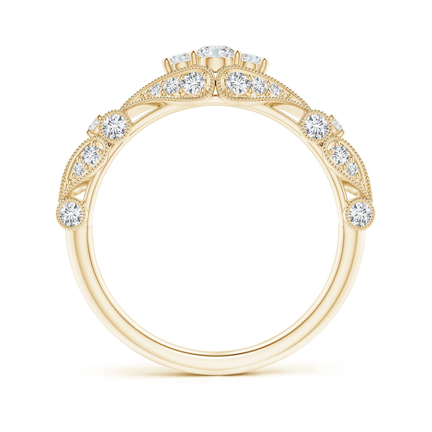 G, VS2 / 0.51 CT / 14 KT Yellow Gold