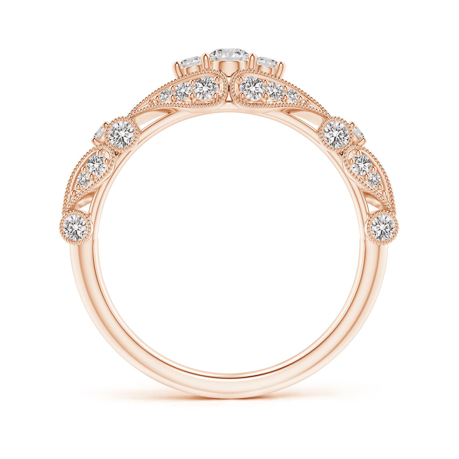 I-J, I1-I2 / 0.51 CT / 14 KT Rose Gold