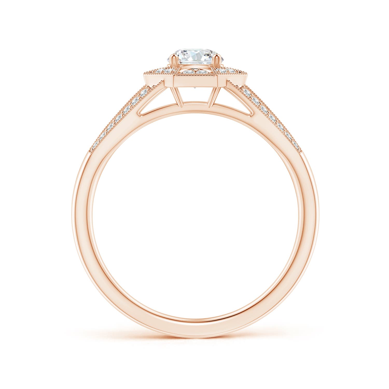 G, VS2 / 0.53 CT / 14 KT Rose Gold