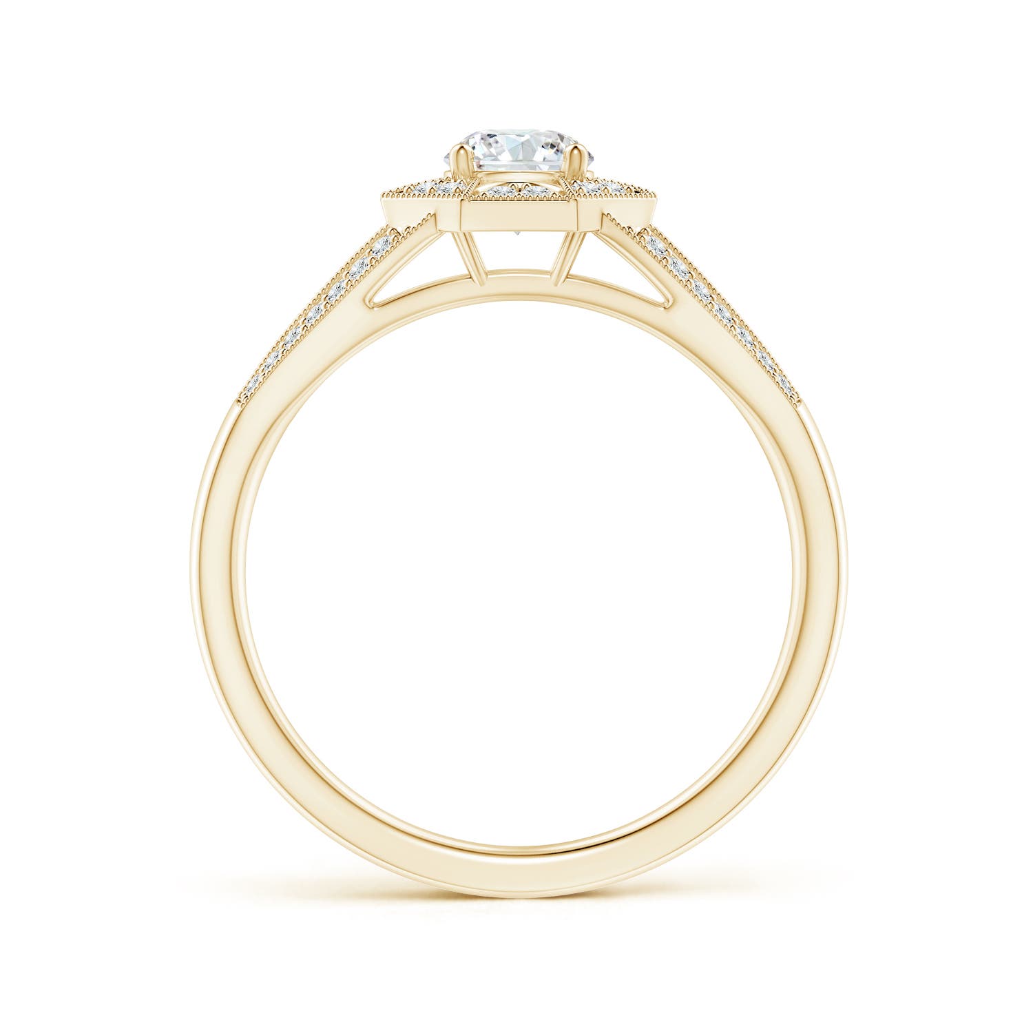 G, VS2 / 0.53 CT / 14 KT Yellow Gold