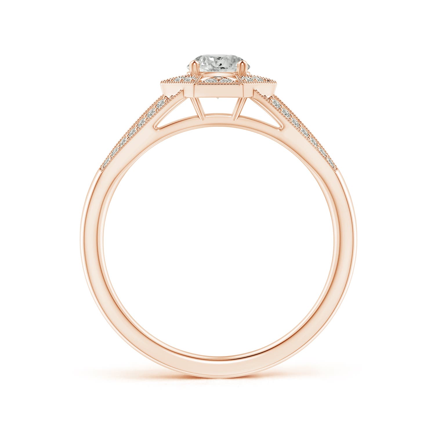 K, I3 / 0.53 CT / 14 KT Rose Gold