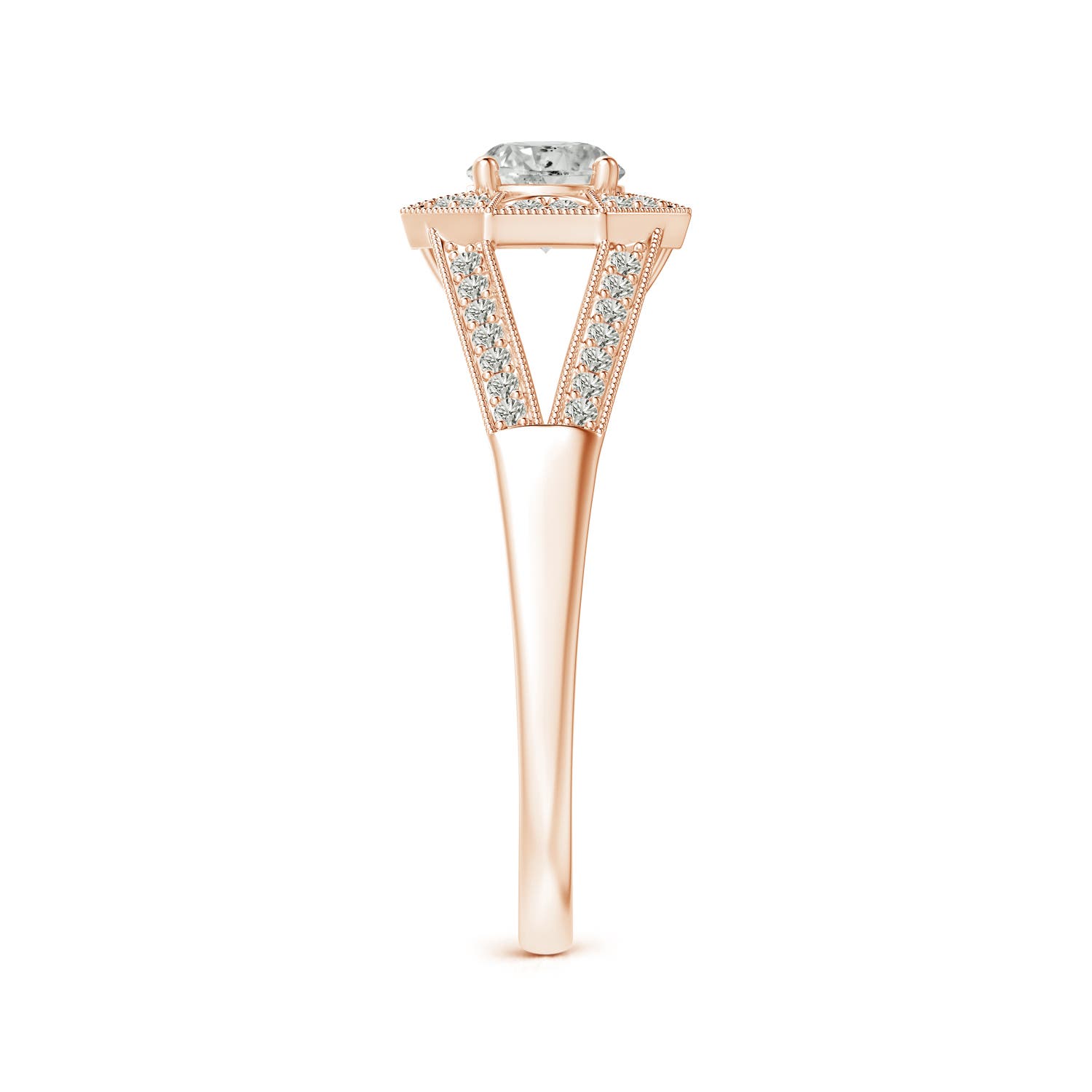 K, I3 / 0.53 CT / 14 KT Rose Gold