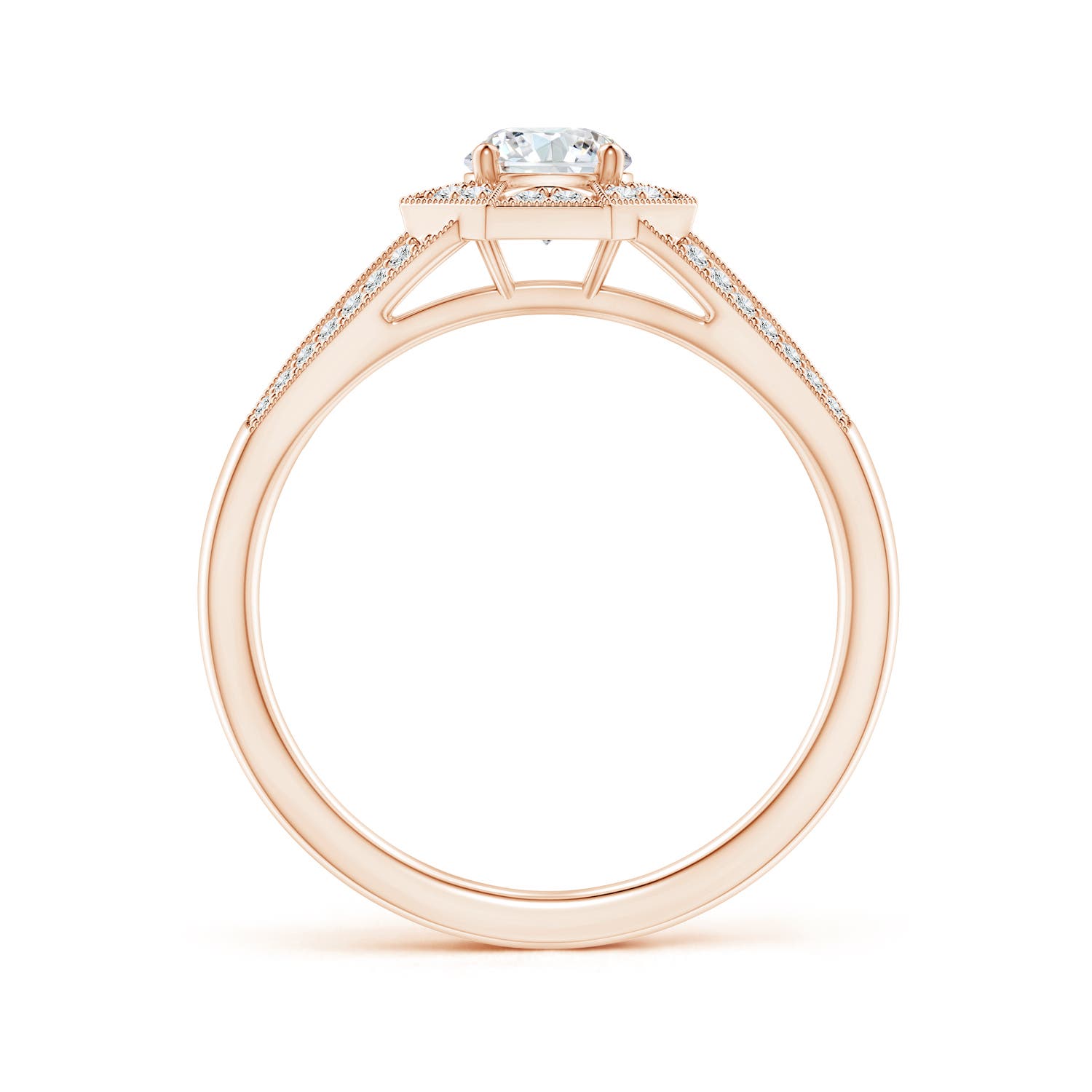 G, VS2 / 0.65 CT / 14 KT Rose Gold