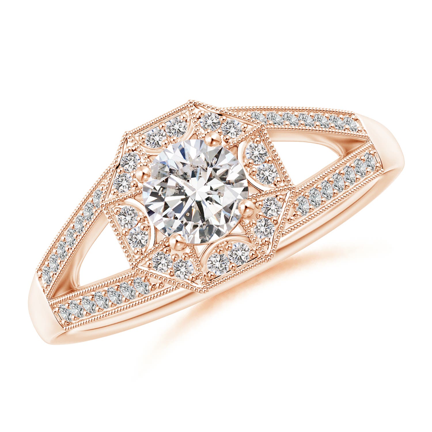 I-J, I1-I2 / 0.65 CT / 14 KT Rose Gold