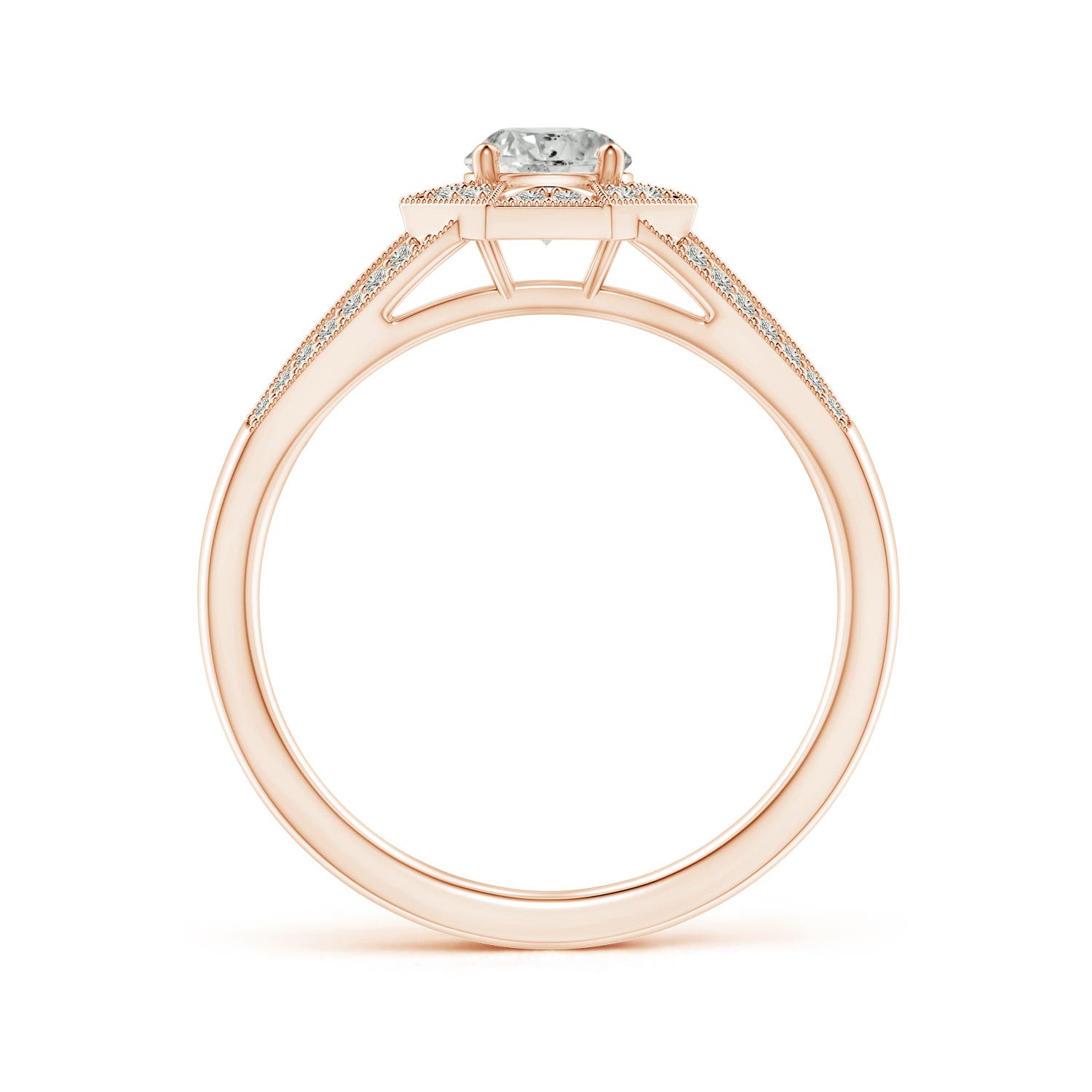 K, I3 / 0.65 CT / 14 KT Rose Gold