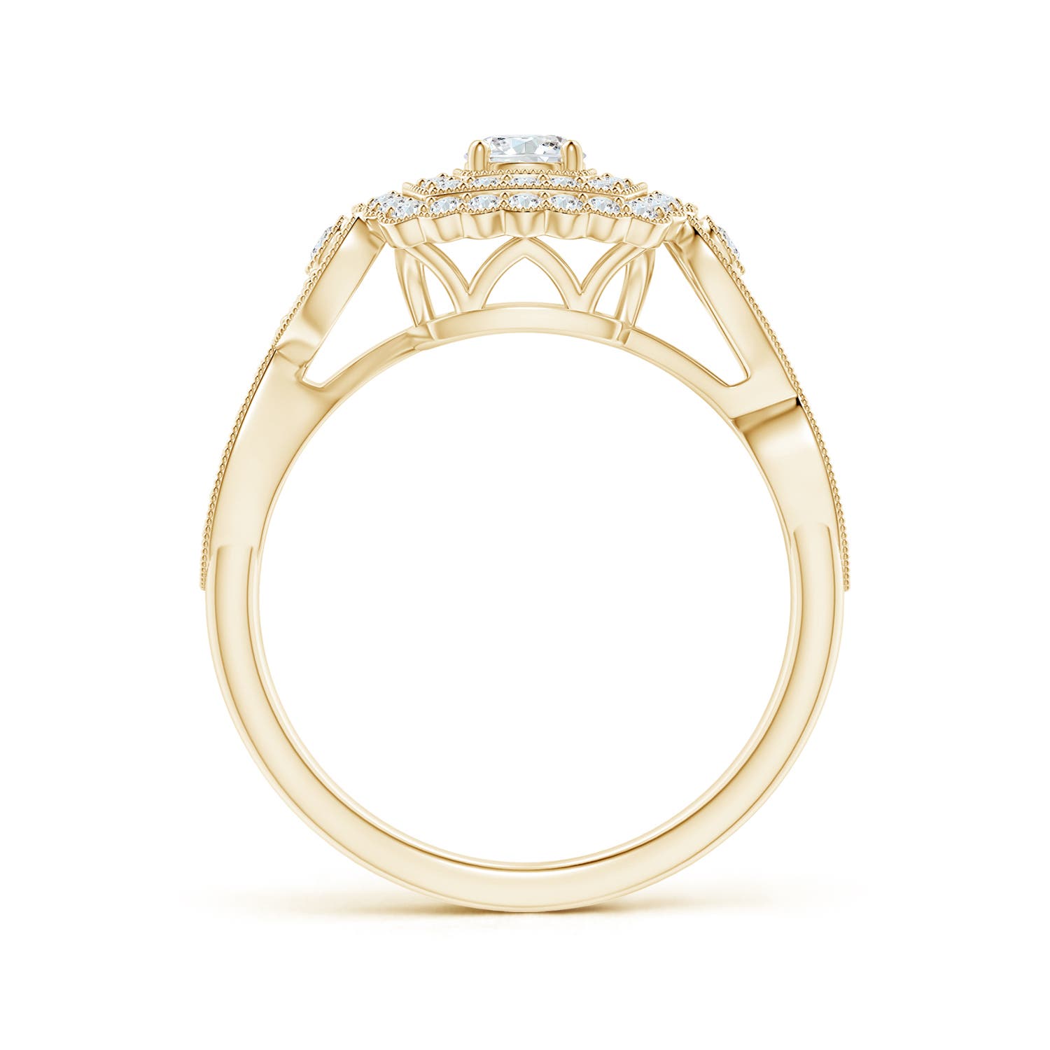 F-G, VS / 0.59 CT / 14 KT Yellow Gold