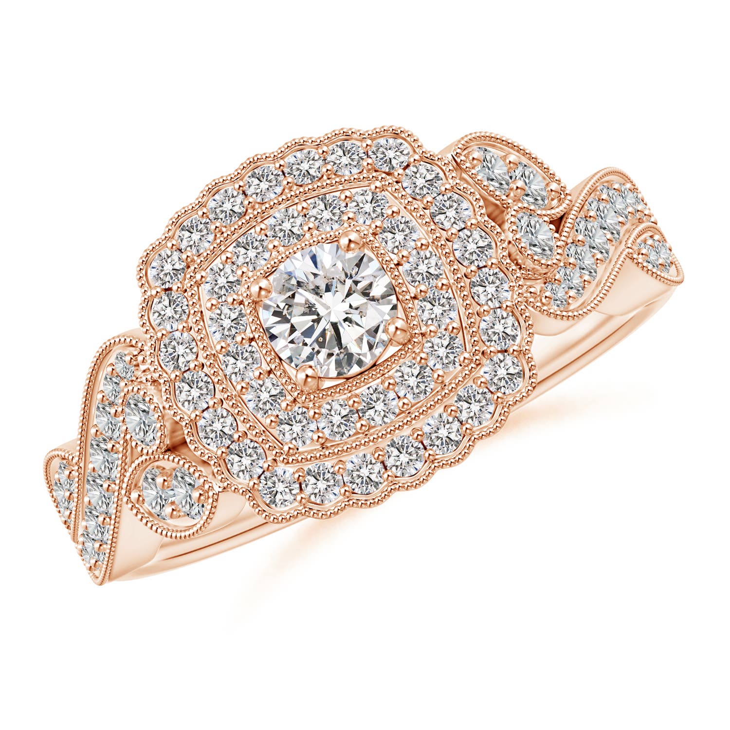 I-J, I1-I2 / 0.59 CT / 14 KT Rose Gold