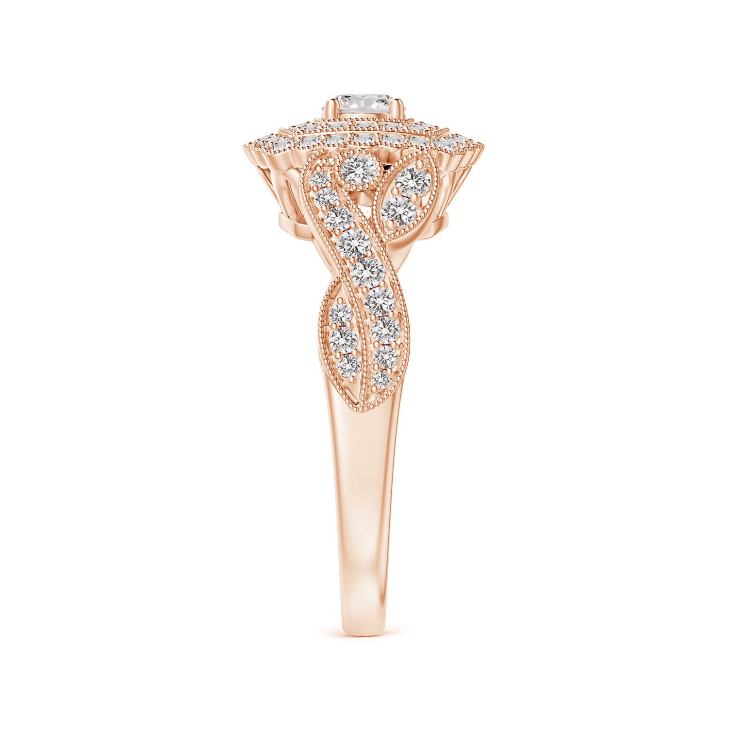 I-J, I1-I2 / 0.59 CT / 14 KT Rose Gold