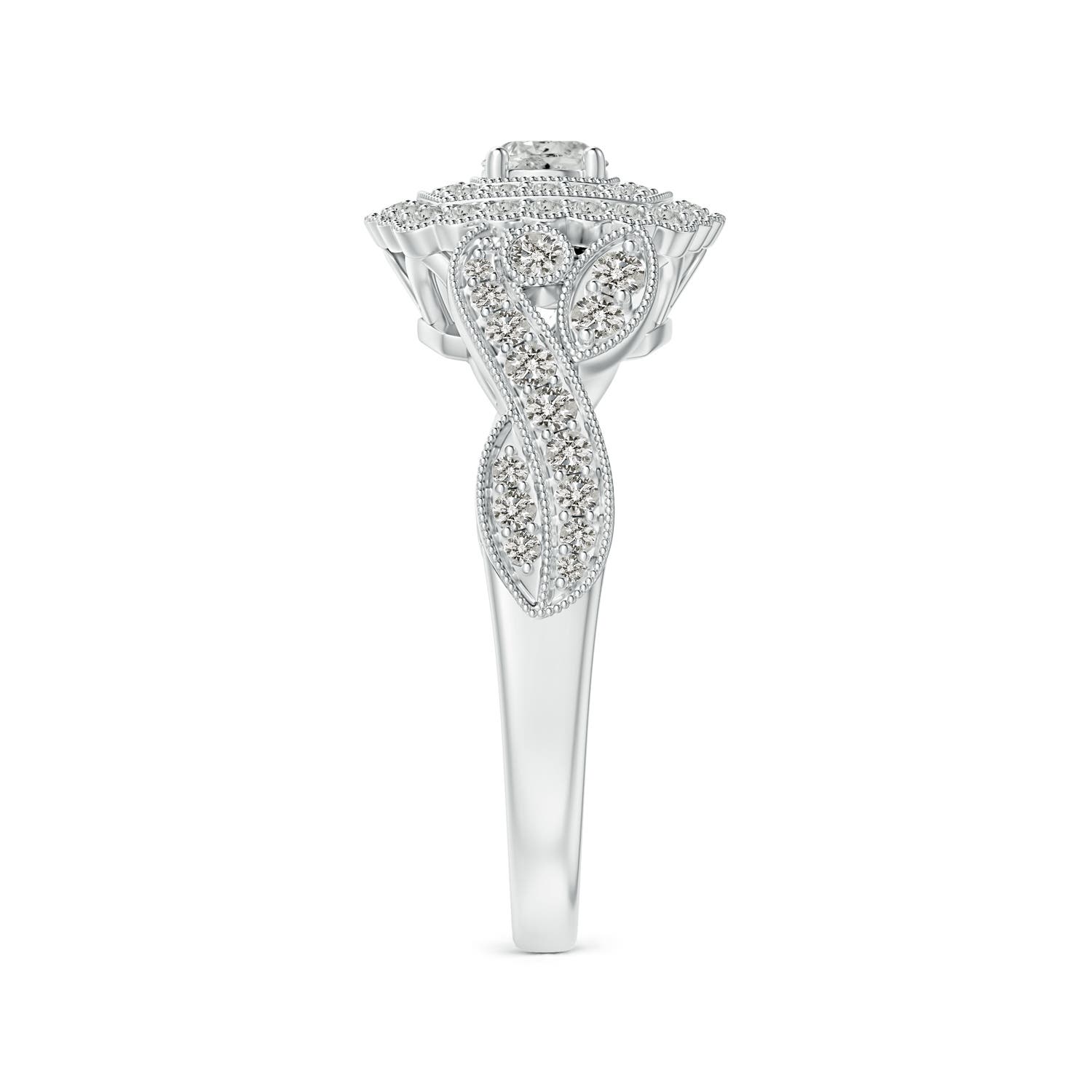 K, I3 / 0.59 CT / 14 KT White Gold