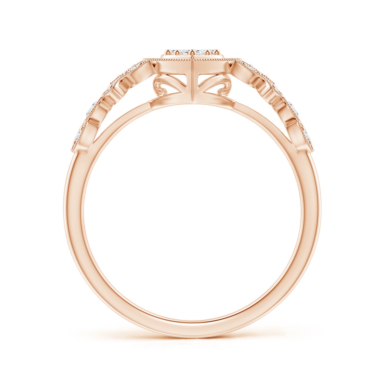 F-G, VS / 0.19 CT / 14 KT Rose Gold