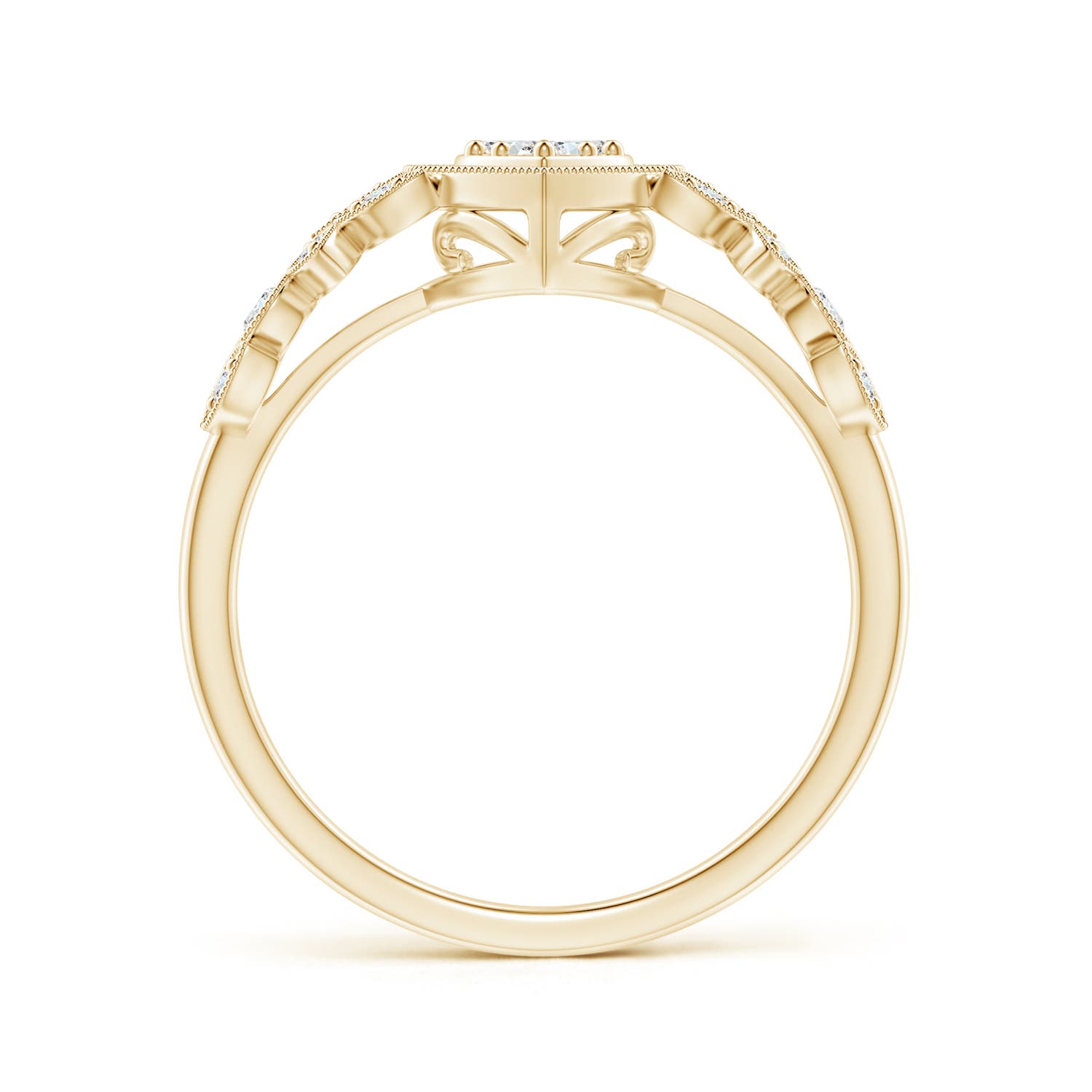 G, VS2 / 0.19 CT / 14 KT Yellow Gold