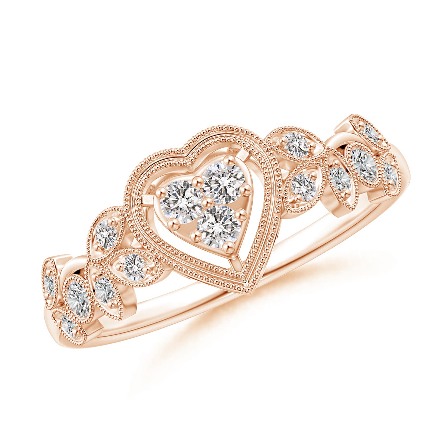 I-J, I1-I2 / 0.19 CT / 14 KT Rose Gold