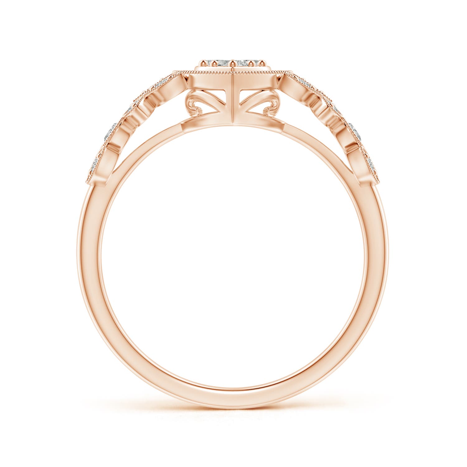 K, I3 / 0.19 CT / 14 KT Rose Gold