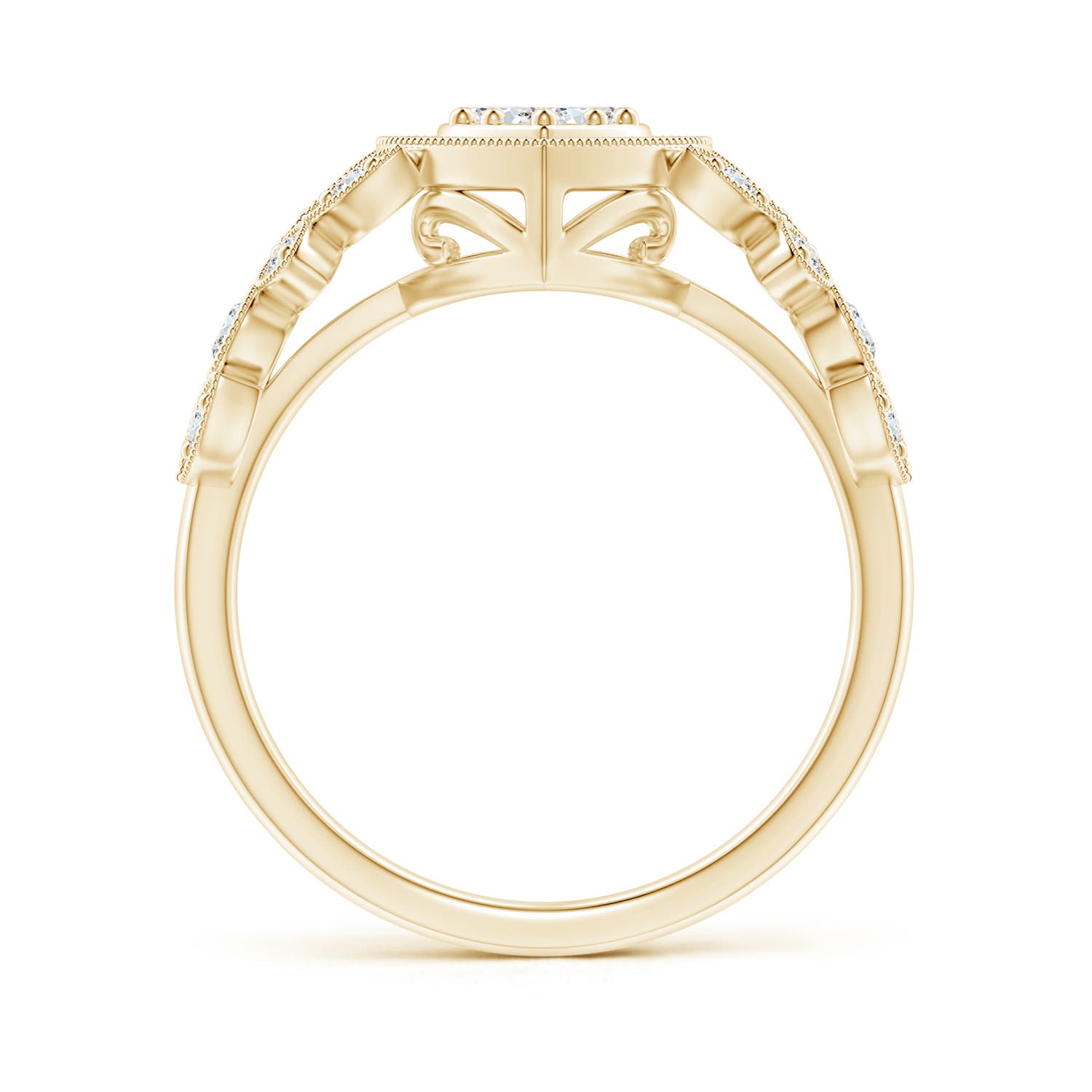 G, VS2 / 0.33 CT / 14 KT Yellow Gold