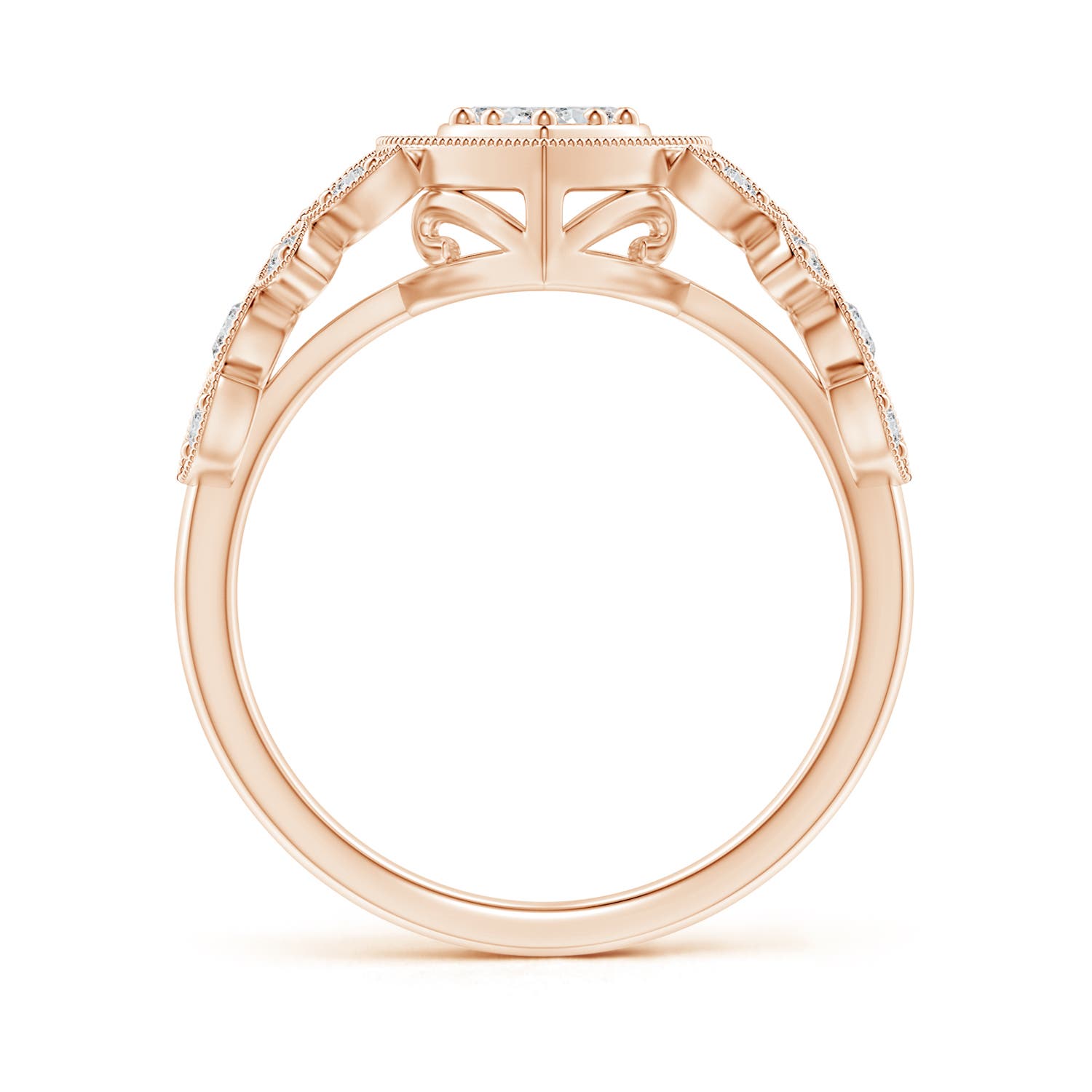 H, SI2 / 0.33 CT / 14 KT Rose Gold