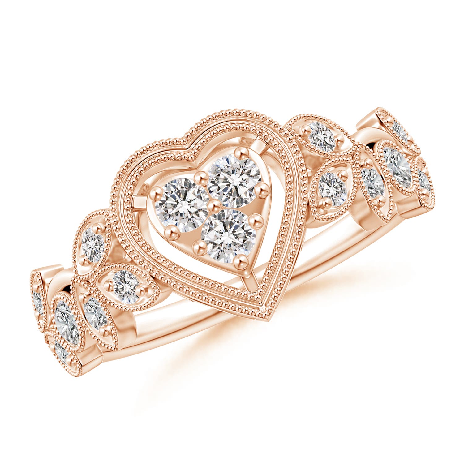 I-J, I1-I2 / 0.33 CT / 14 KT Rose Gold