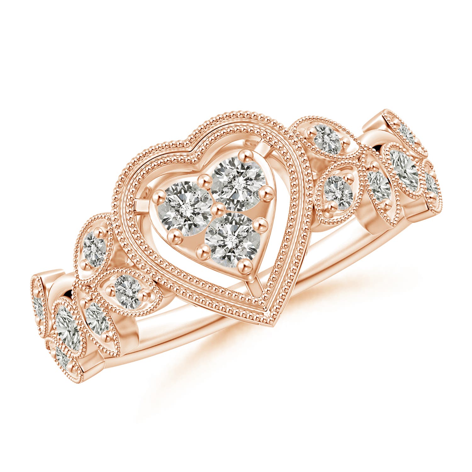 K, I3 / 0.33 CT / 14 KT Rose Gold