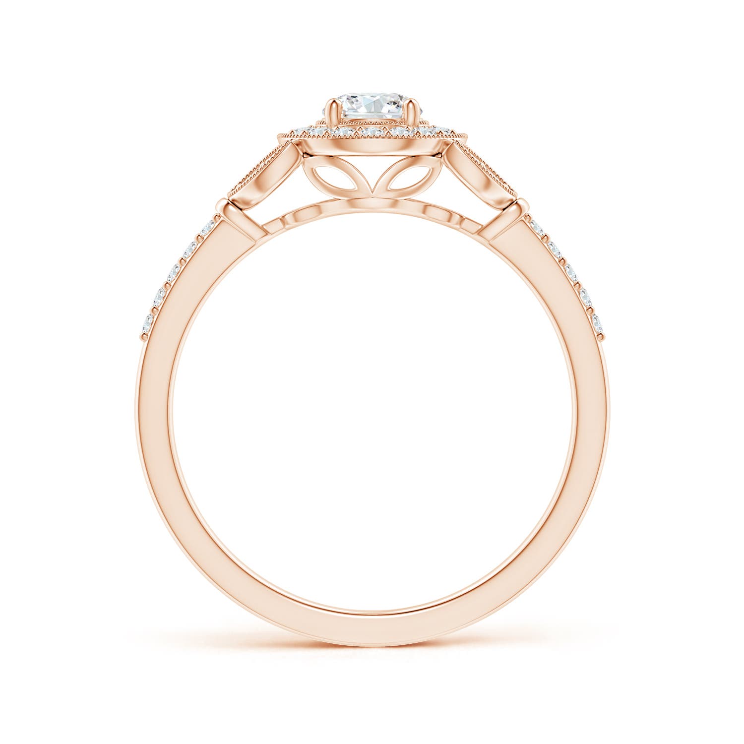 F-G, VS / 0.5 CT / 14 KT Rose Gold