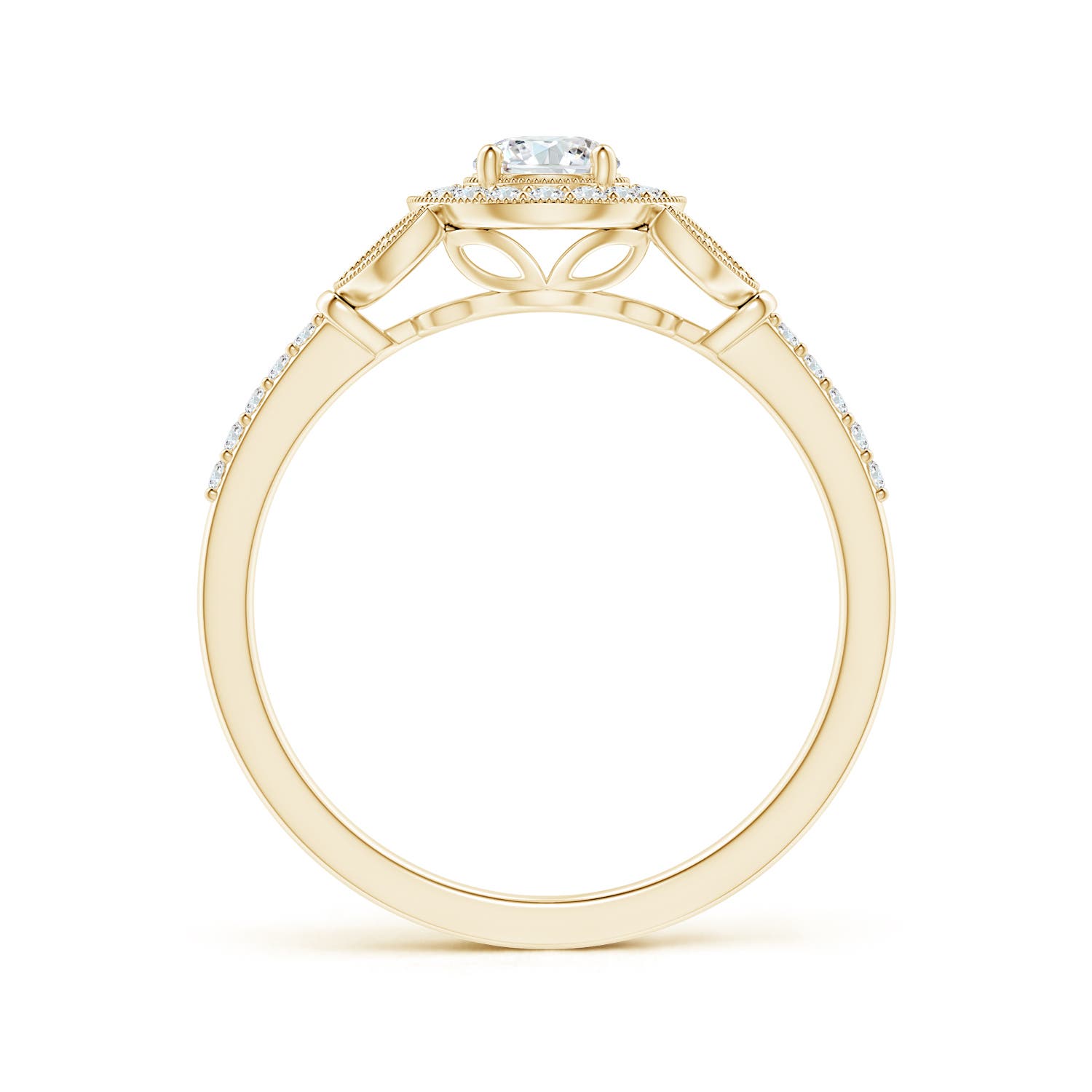 F-G, VS / 0.5 CT / 14 KT Yellow Gold