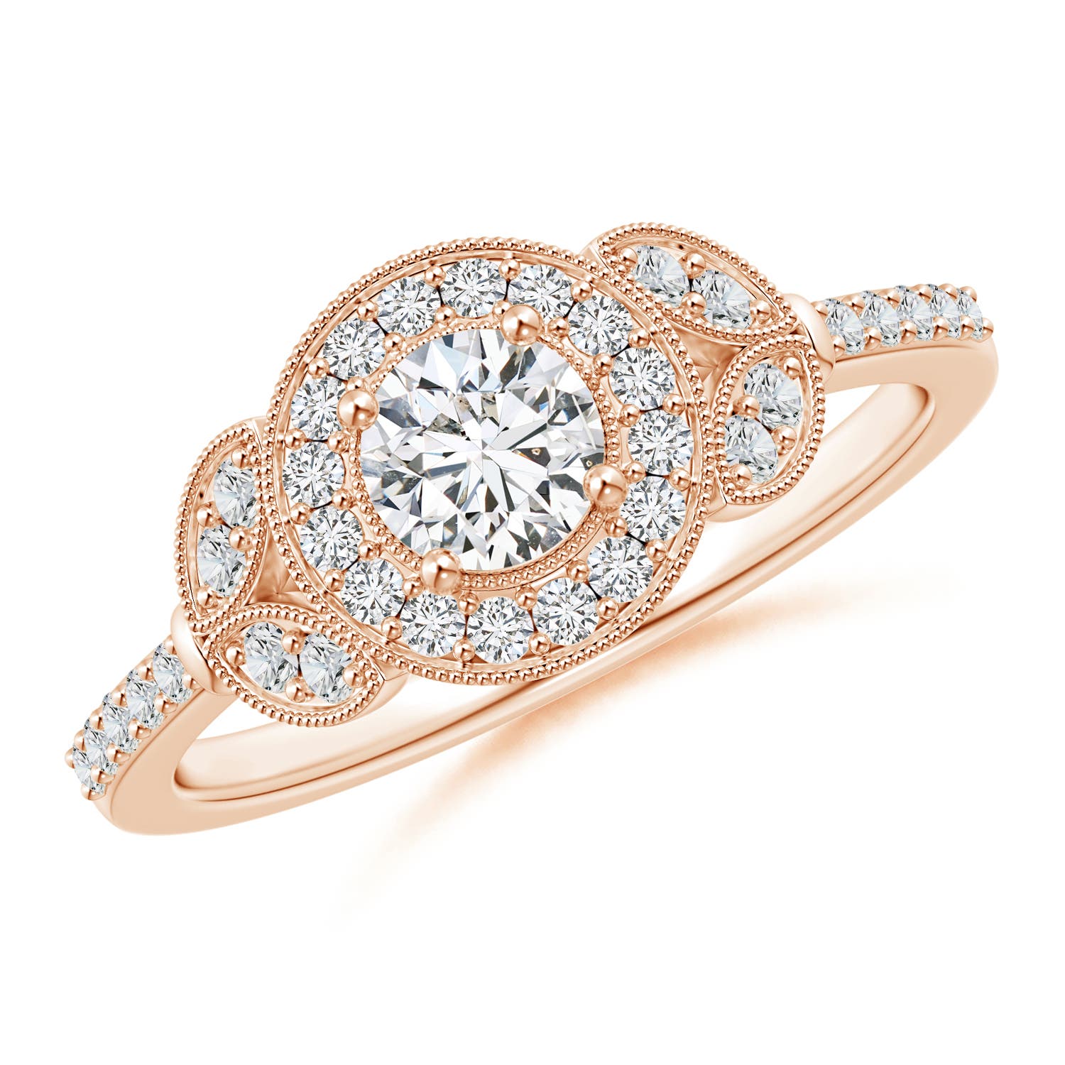 H, SI2 / 0.62 CT / 14 KT Rose Gold