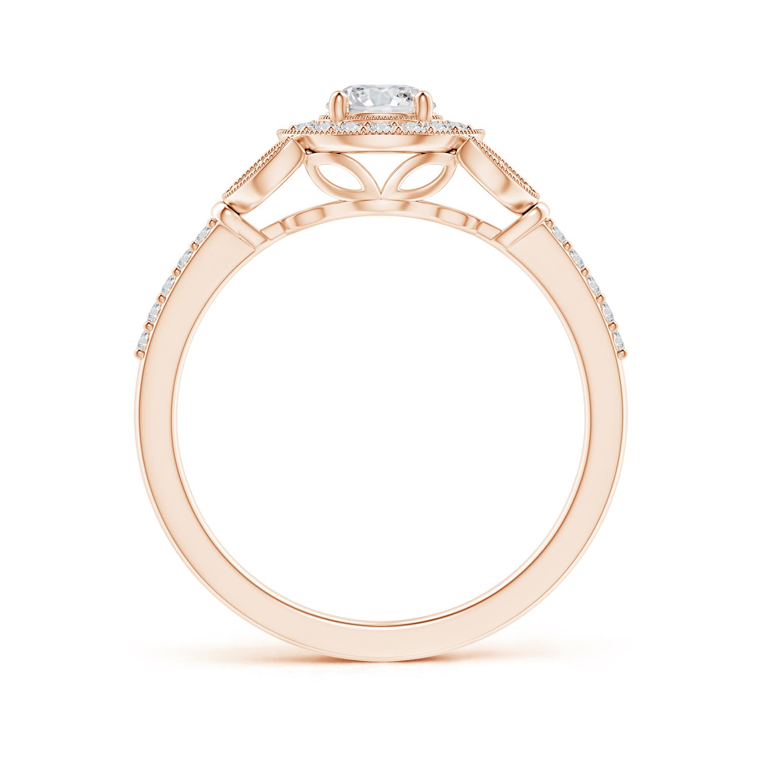 H, SI2 / 0.62 CT / 14 KT Rose Gold