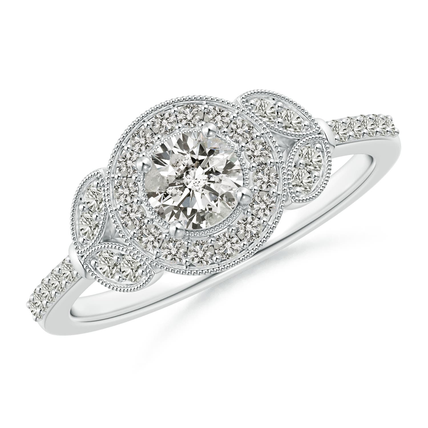 K, I3 / 0.62 CT / 14 KT White Gold