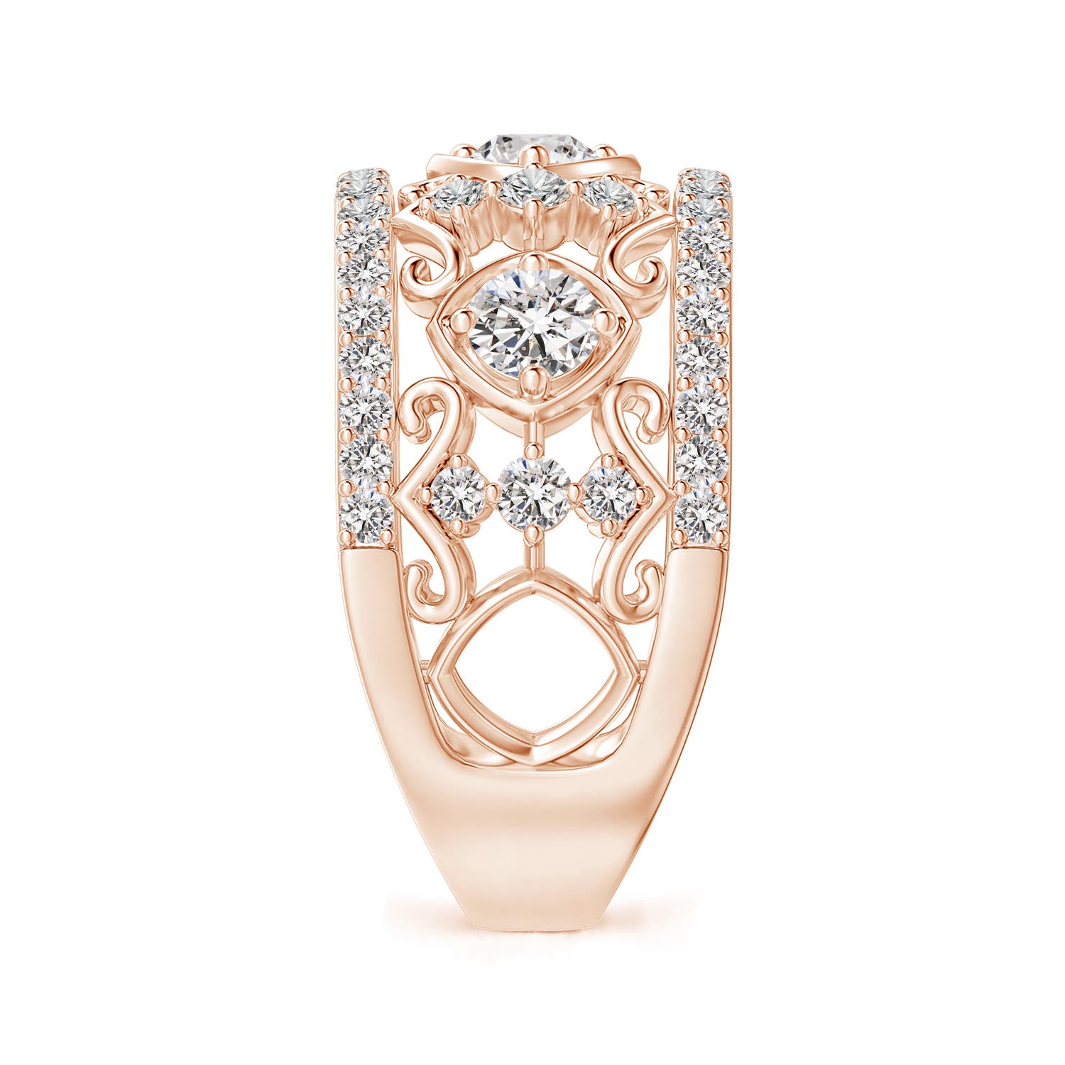 I-J, I1-I2 / 1.15 CT / 14 KT Rose Gold