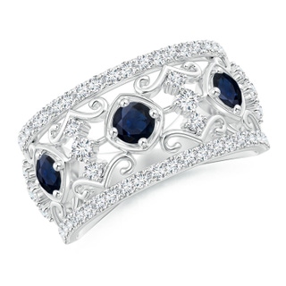 Round A Blue Sapphire