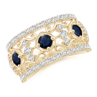 Round A Blue Sapphire