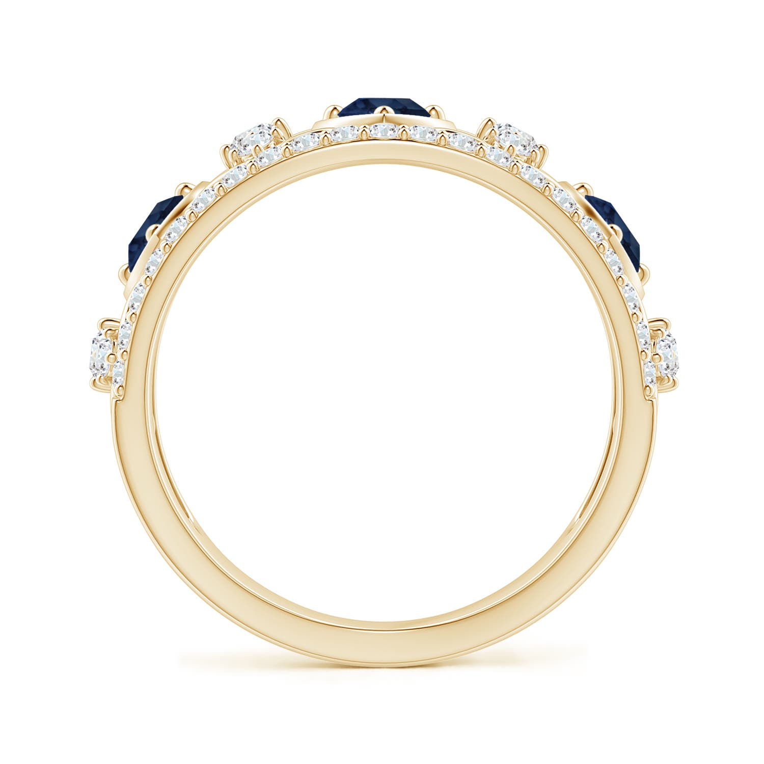 AA - Blue Sapphire / 1.33 CT / 14 KT Yellow Gold