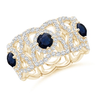 Round A Blue Sapphire