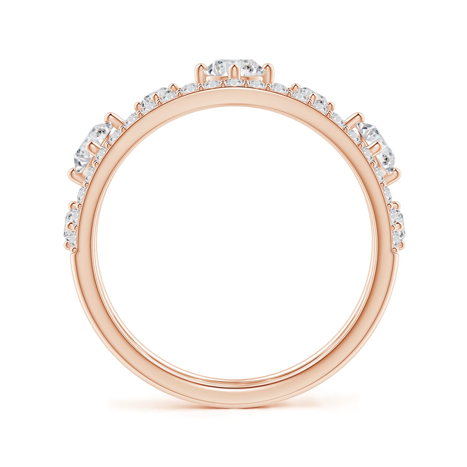 H, SI2 / 1.06 CT / 14 KT Rose Gold