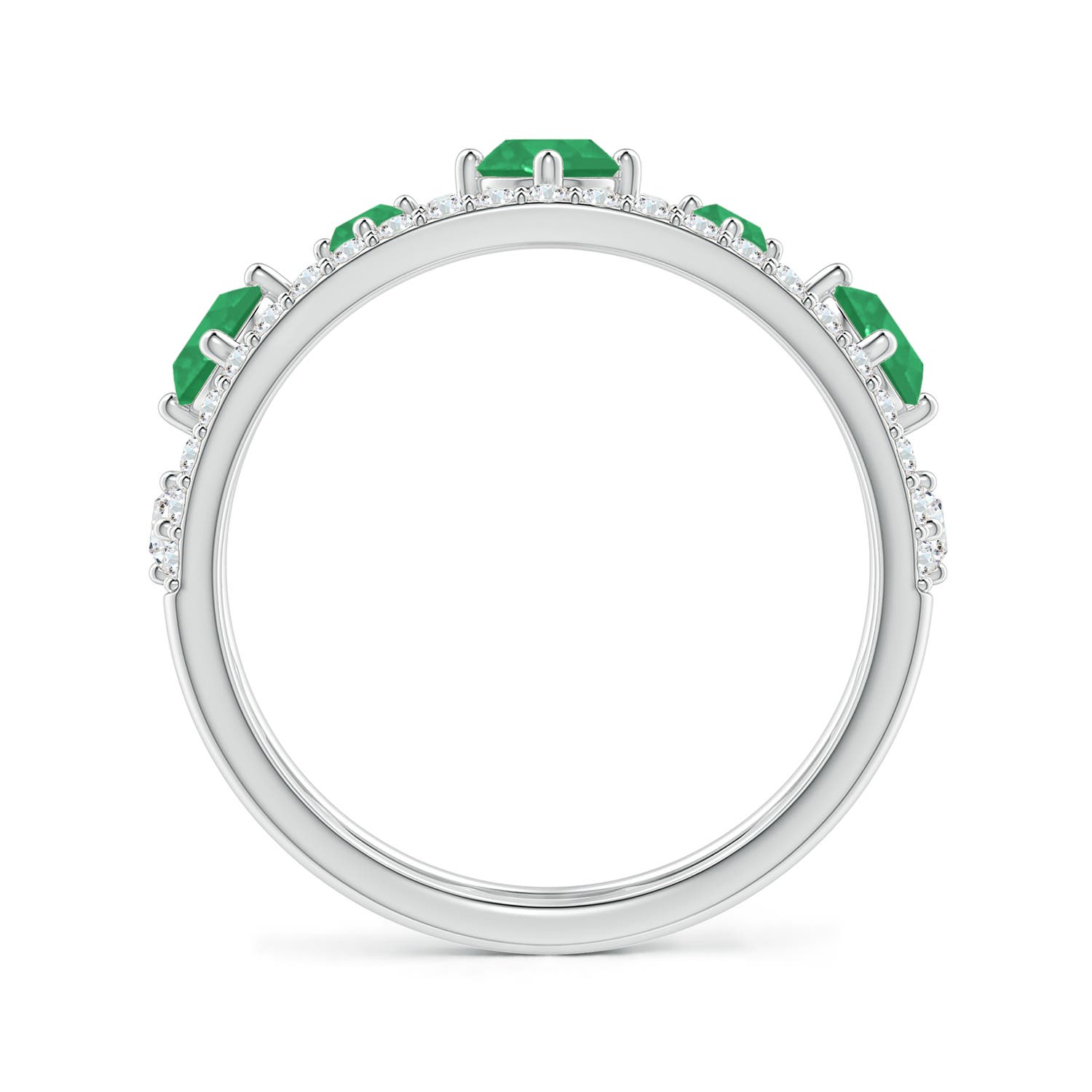 A - Emerald / 1.06 CT / 14 KT White Gold