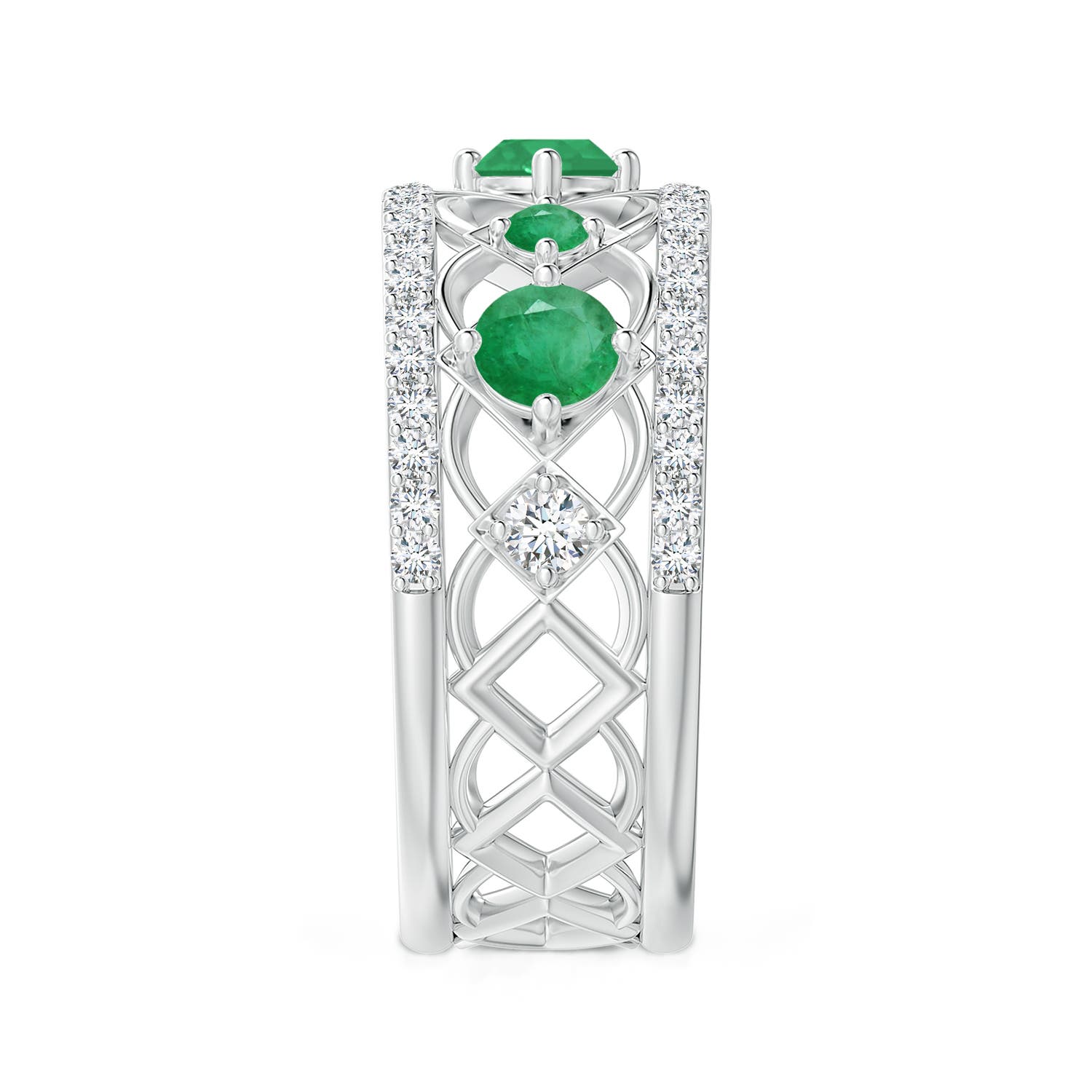 A - Emerald / 1.06 CT / 14 KT White Gold