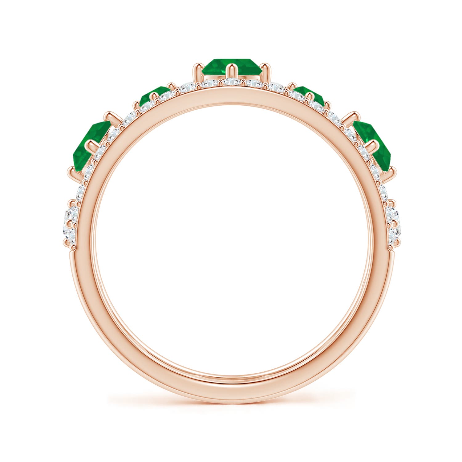 AA - Emerald / 1.06 CT / 14 KT Rose Gold