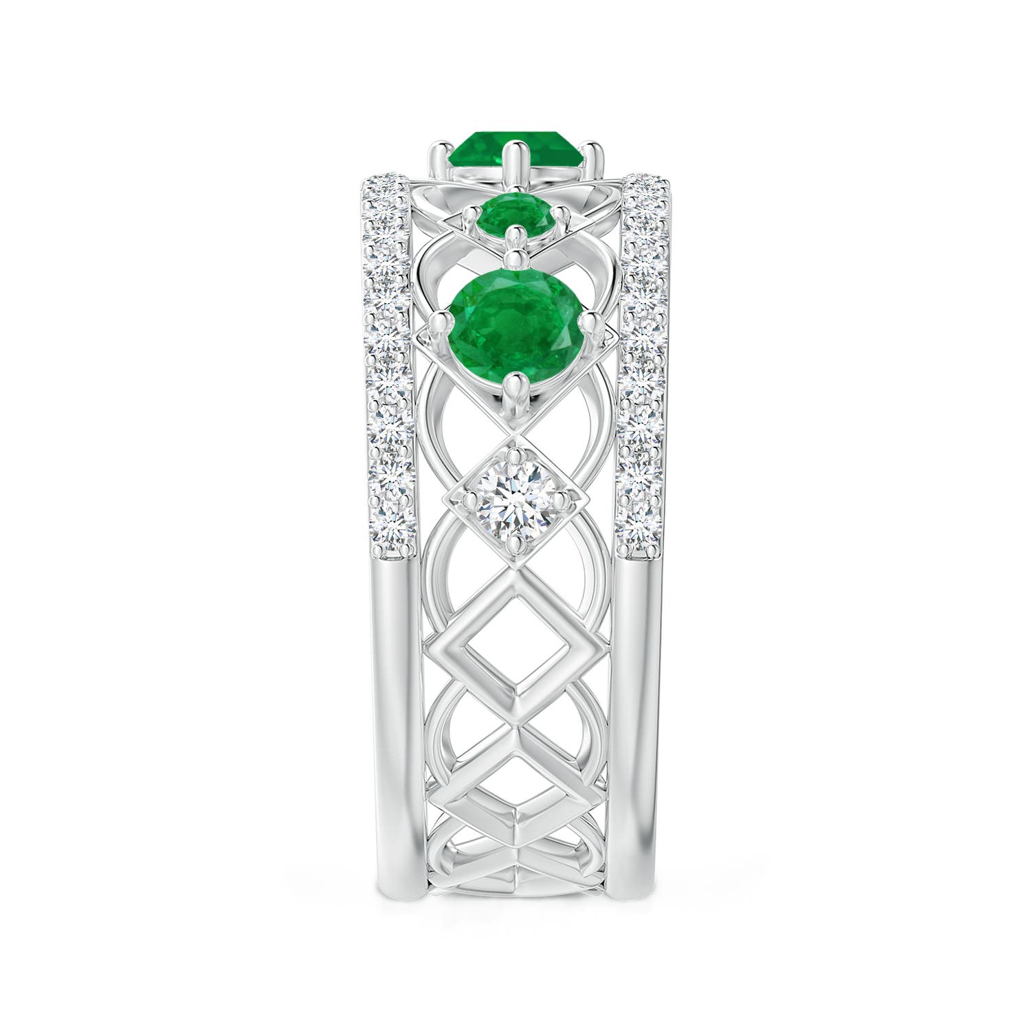 AA - Emerald / 1.06 CT / 14 KT White Gold