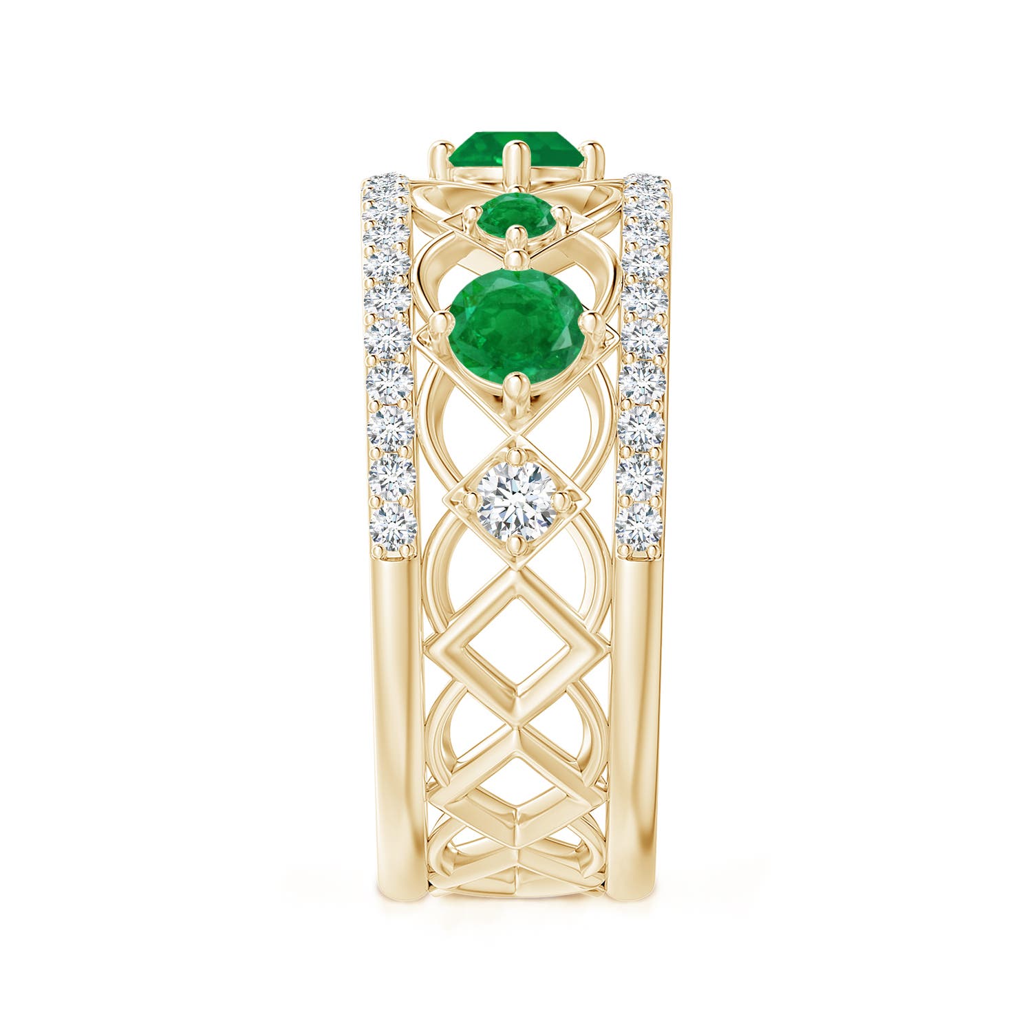 AA - Emerald / 1.06 CT / 14 KT Yellow Gold