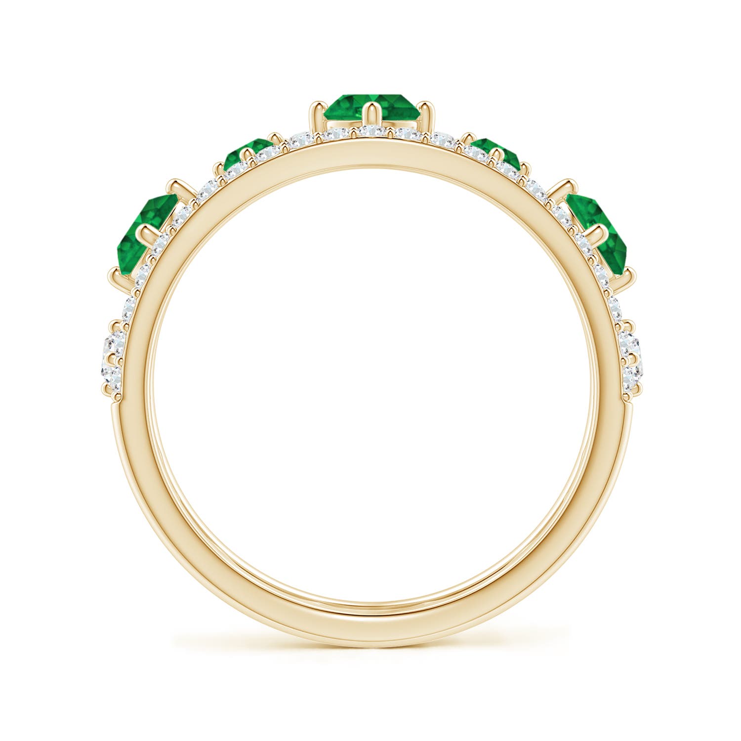 AAA - Emerald / 1.06 CT / 14 KT Yellow Gold