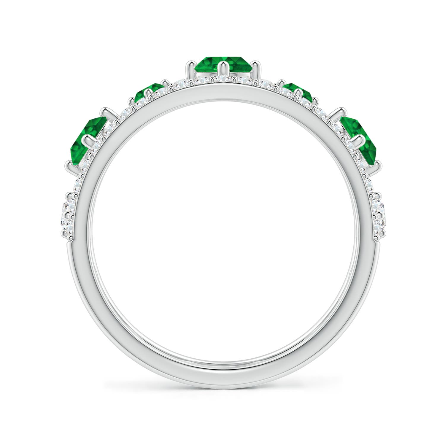 AAAA - Emerald / 1.06 CT / 14 KT White Gold