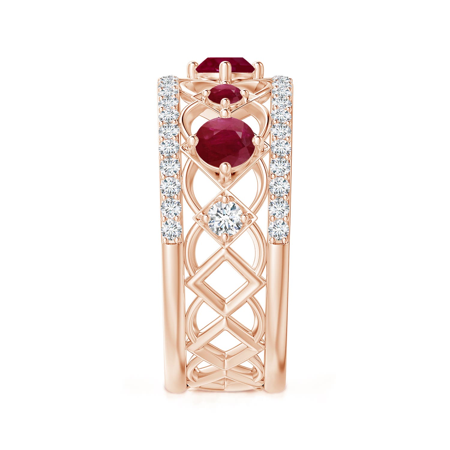 A - Ruby / 1.27 CT / 14 KT Rose Gold