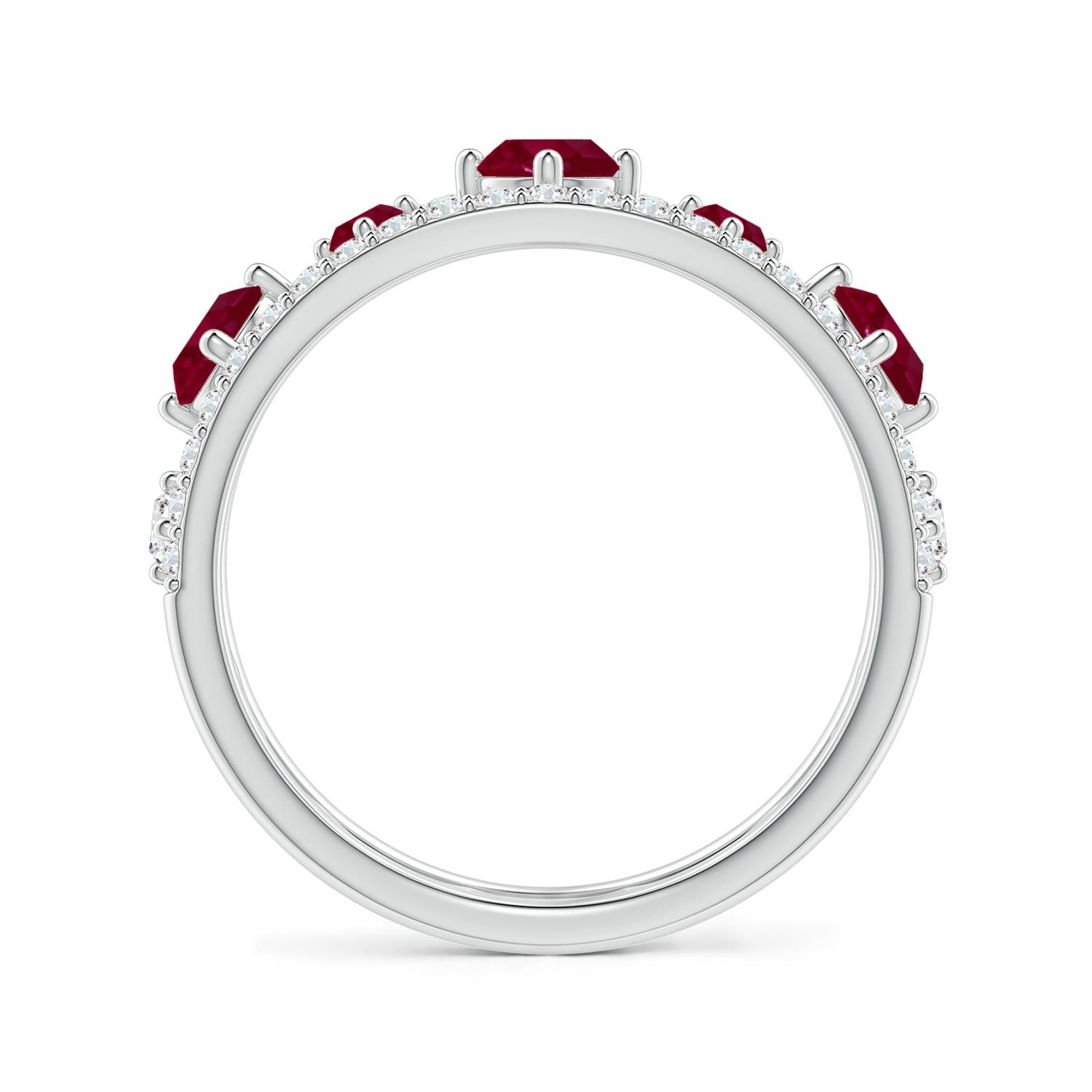 A - Ruby / 1.27 CT / 14 KT White Gold