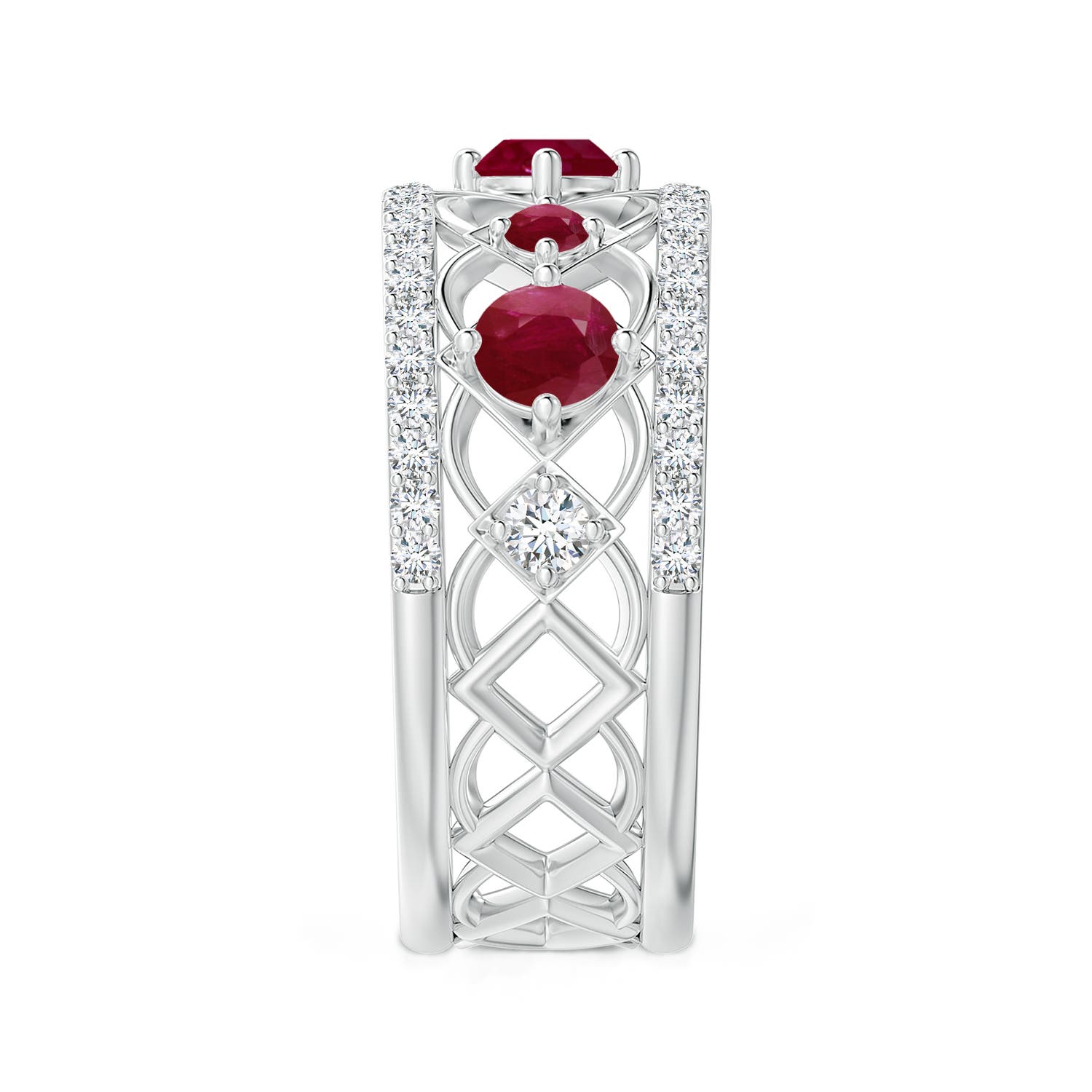 A - Ruby / 1.27 CT / 14 KT White Gold