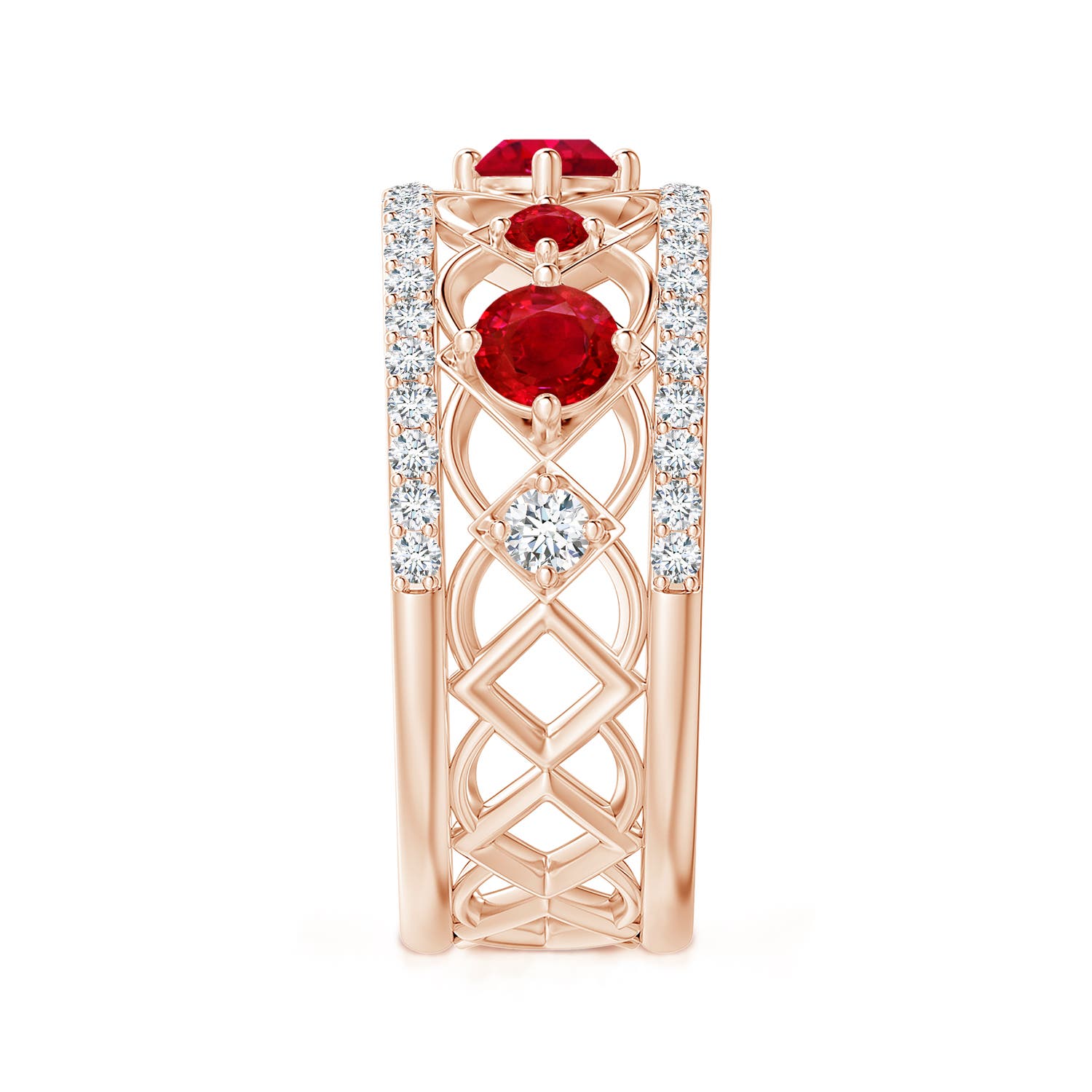 AAA - Ruby / 1.27 CT / 14 KT Rose Gold