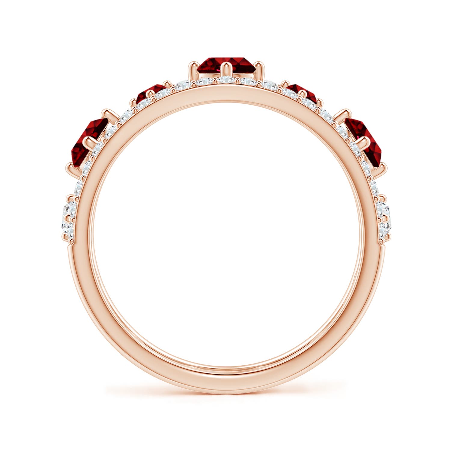 AAAA - Ruby / 1.27 CT / 14 KT Rose Gold