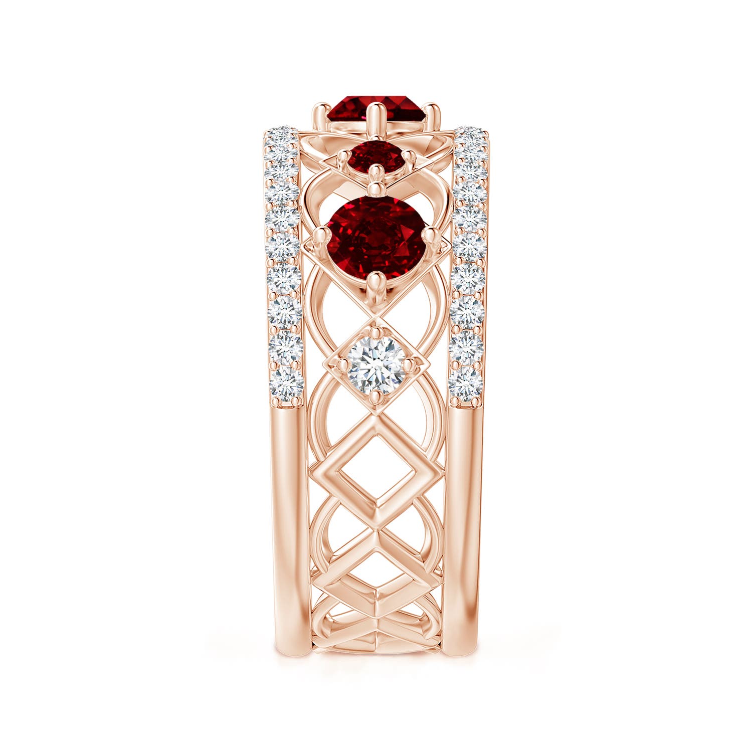 AAAA - Ruby / 1.27 CT / 14 KT Rose Gold