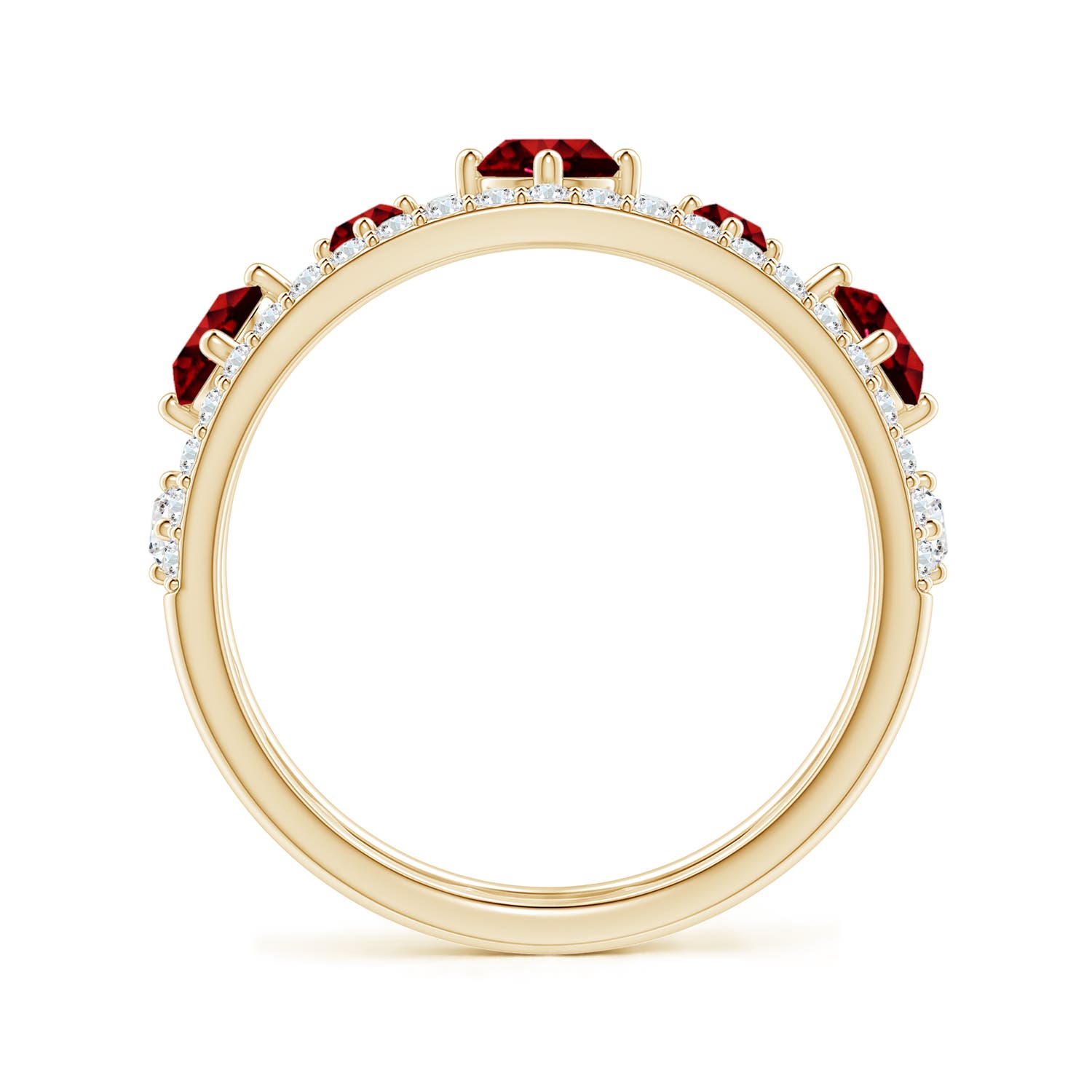 AAAA - Ruby / 1.27 CT / 14 KT Yellow Gold