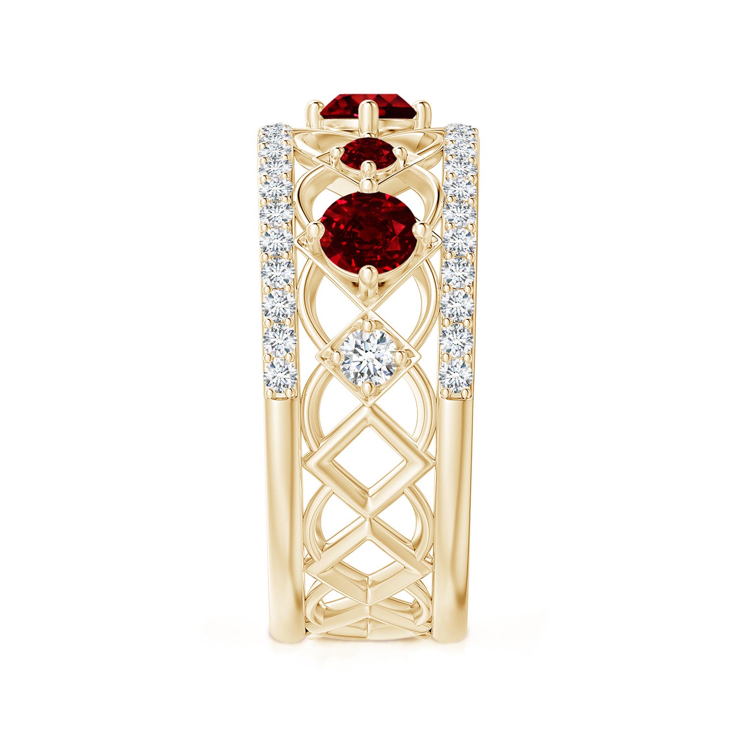 AAAA - Ruby / 1.27 CT / 14 KT Yellow Gold