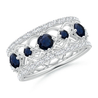 Round A Blue Sapphire