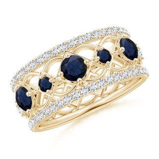 Round A Blue Sapphire